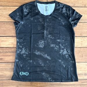 #54 Women’s Girls With Guns Black Camo Mesh T-shirt XL